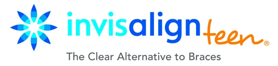 Invisalign Teen logo with the tagline The Clear Alternative to Braces
