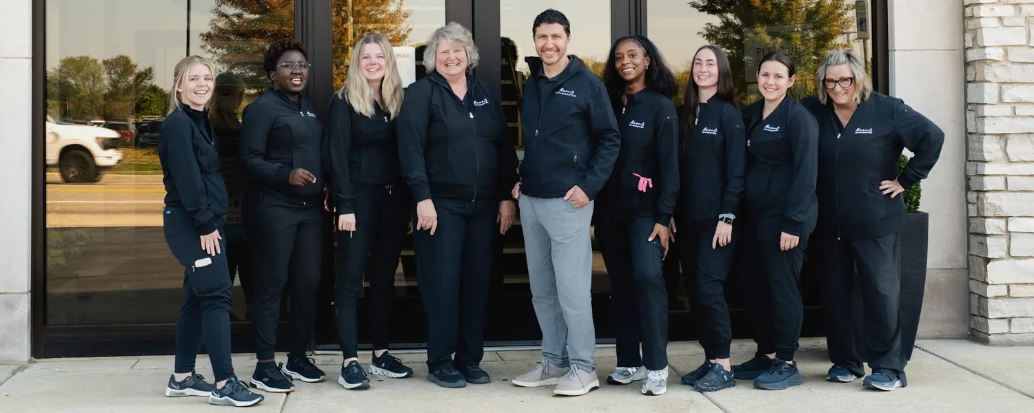 Masri Orthodontics team standing outside the office