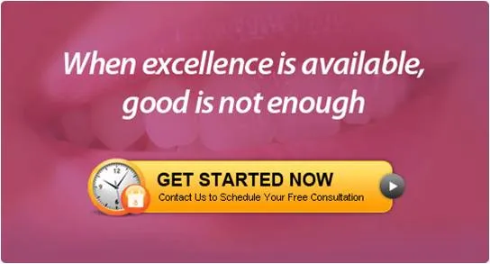 When excellence is available, good is not enough banner with a Get Started Now button